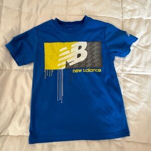 New Balance Kids Blue and Yellow Graphic Tee